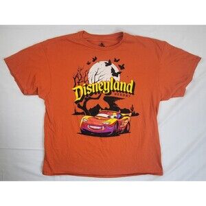Disney Disneyland Resort Pixar Cars Halloween Lightning McQueen Tshirt Size XXL